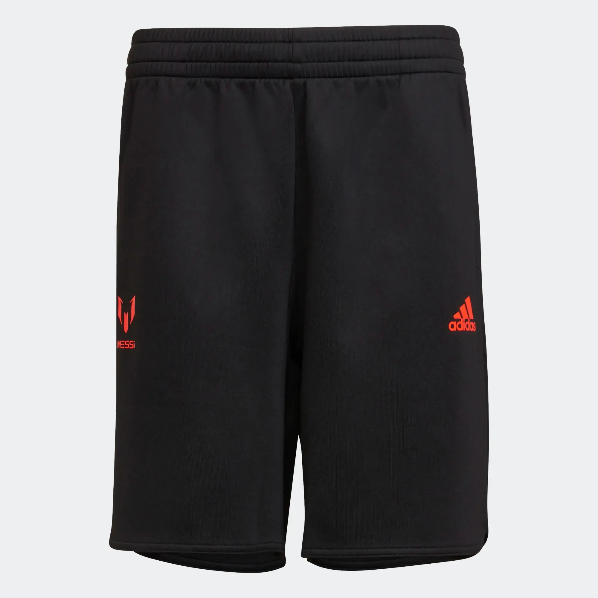 MESSI SHORTS Black / App Solar Red