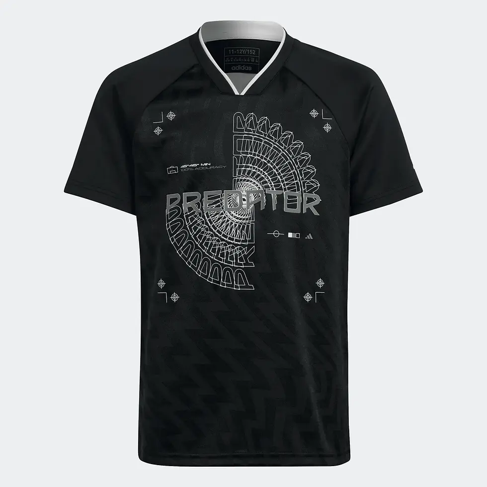 الصورة المصغرة: FOOTBALL-INSPIRED PREDATOR JERSEY Black / Grey Four / White