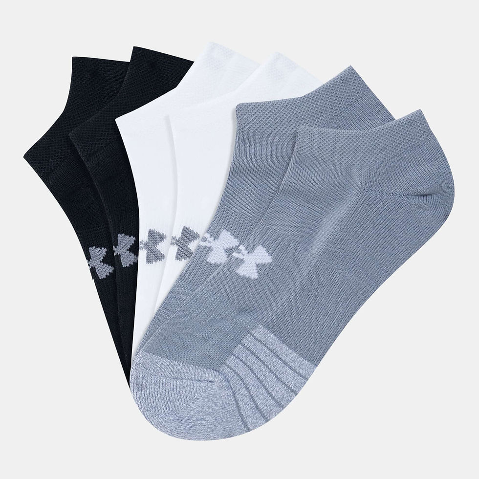 UNDER ARMOUR HeatGear® No-Show Socks (3 Pack)