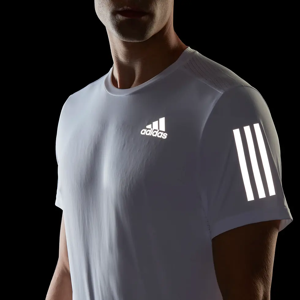 Thumbnail: OWN THE RUN TEE White / Reflective Silver