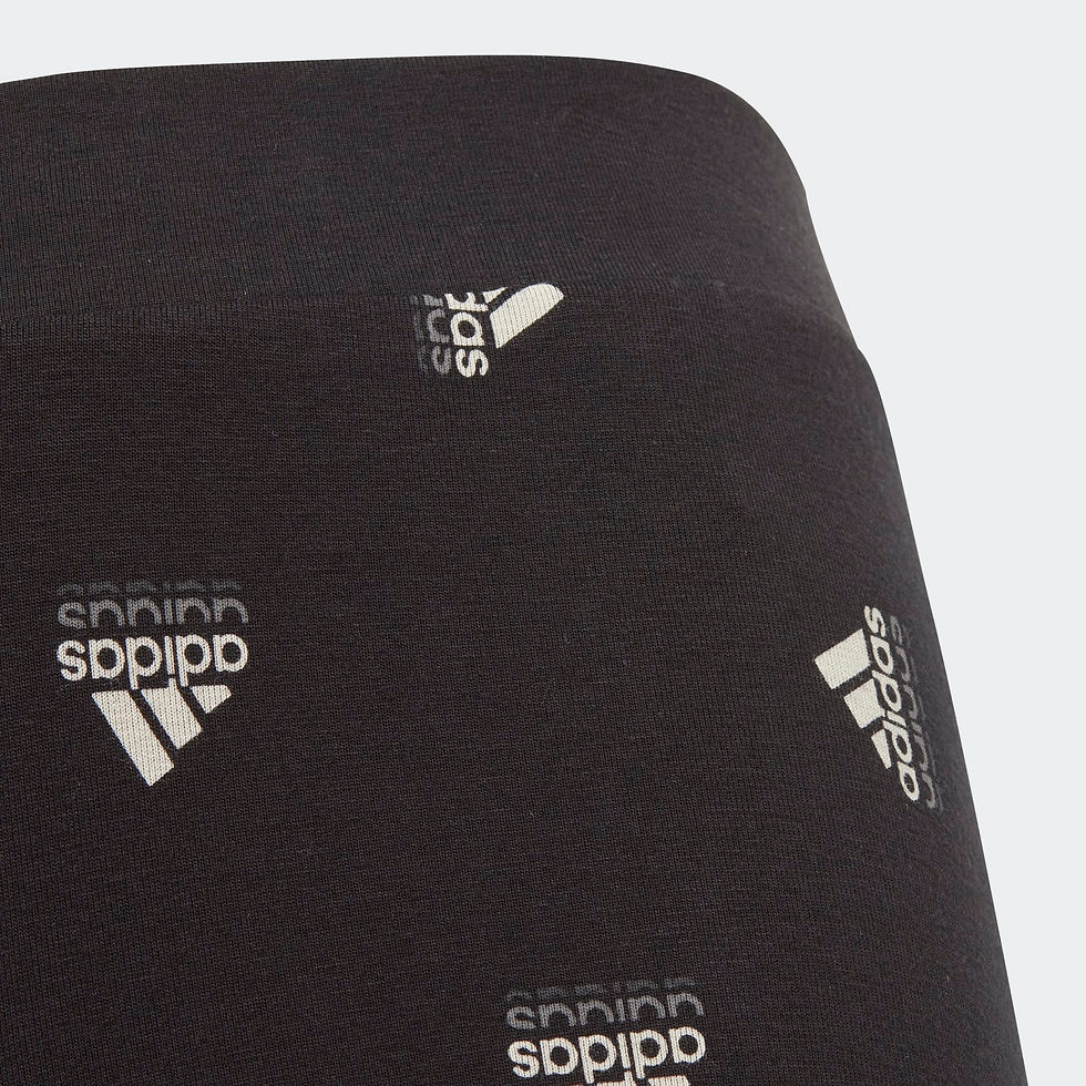 الصورة المصغرة: BRAND LOVE PRINT COTTON TIGHTS Black
