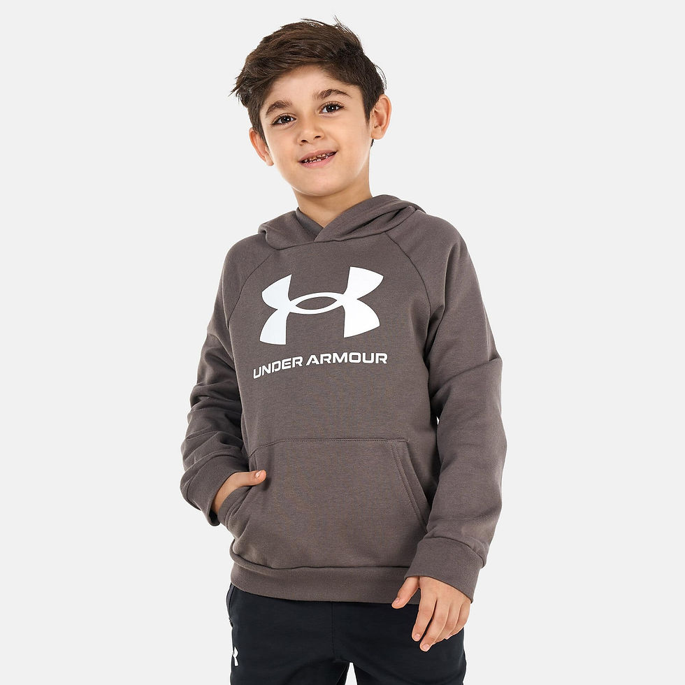 UNDER ARMOUR Kids' UA Rival Fleece Big Logo Hoodie