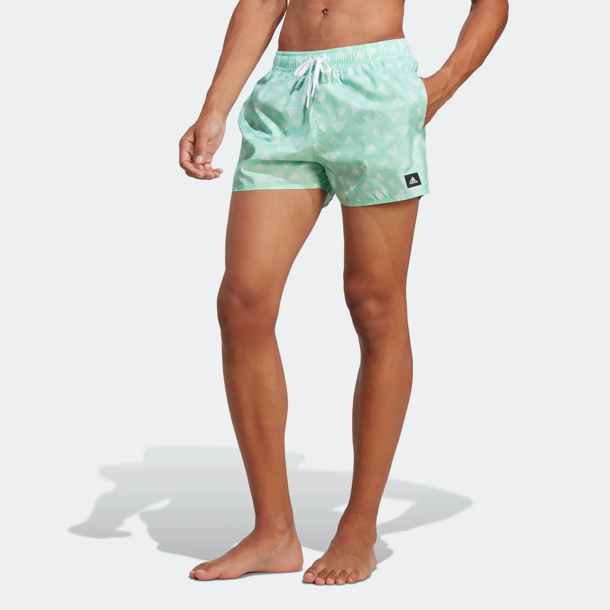 LOGO PRINT CLX SWIM SHORTS Pulse Mint / White