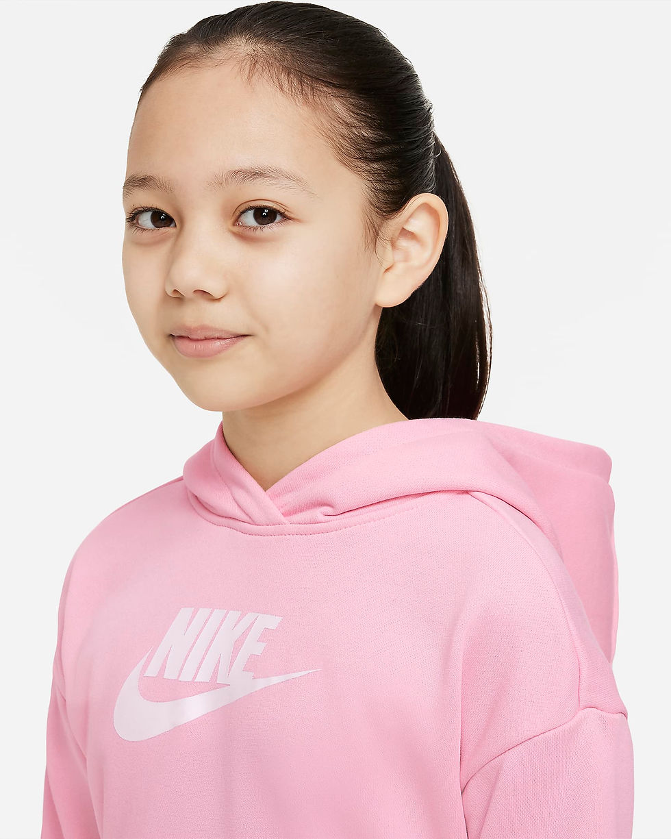 Thumbnail: Nike Sportswear Club Older Kids' (Girls') French Terry Cropped Hoodie