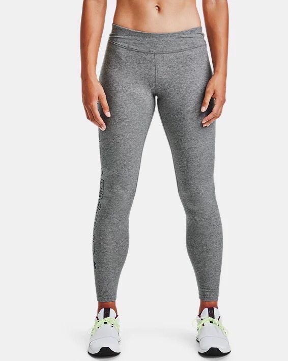 UA Favorite Wordmark Leggings Carbon Heather / Black