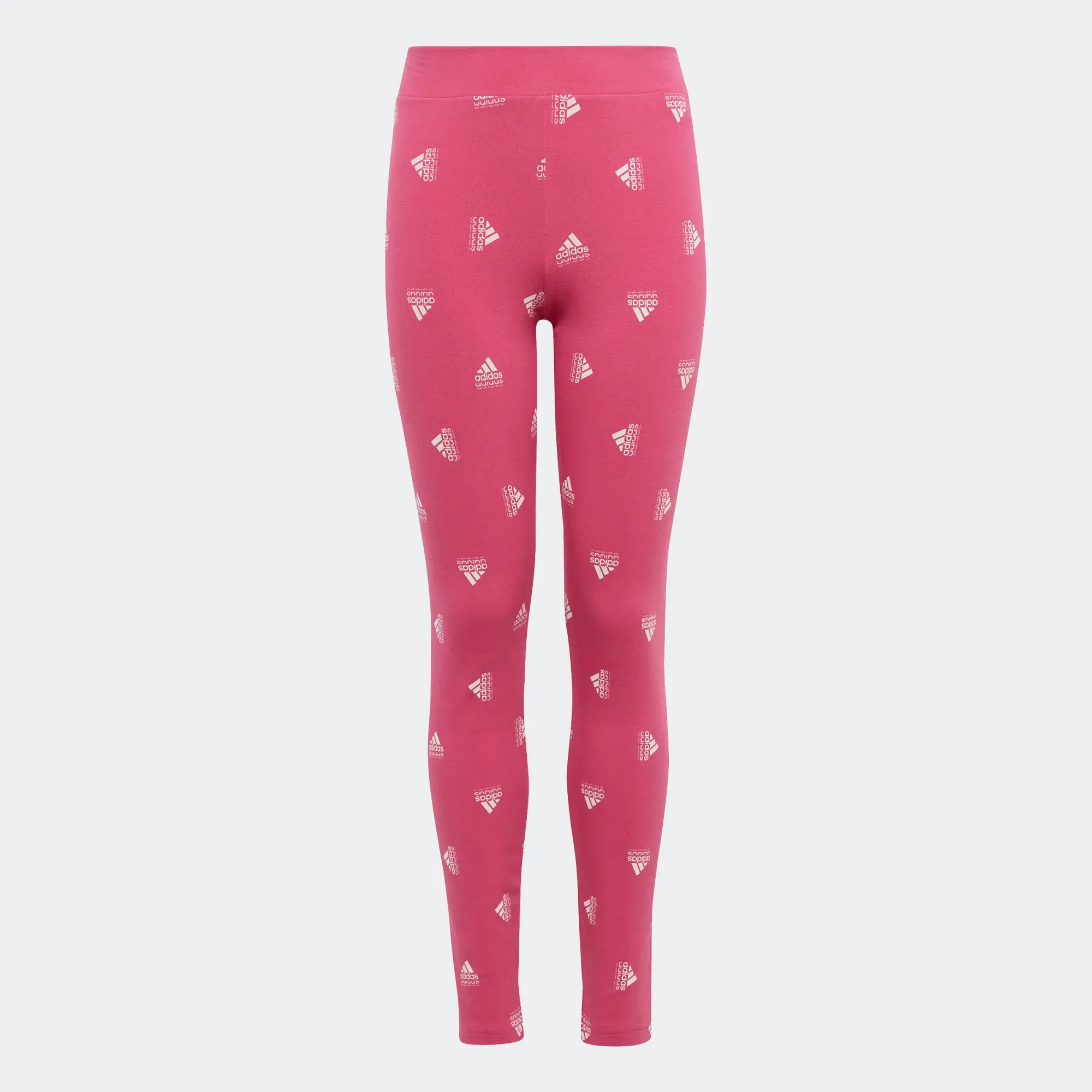 PRINTED COTTON LYCRAS BRAND LOVE MEDIUM WAISTBAND Semi Lucid Fuchsia / White