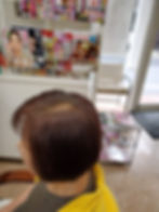 S様ヘナで染めました ブラック+ナチュラル 2:1