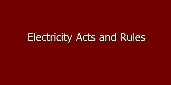 Electrical Acts and Rules