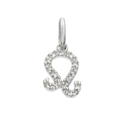 Diamond Leo Charm Pendant