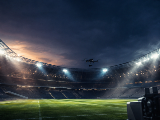 Stade de football, ambiance nocturne, Ligue 1+