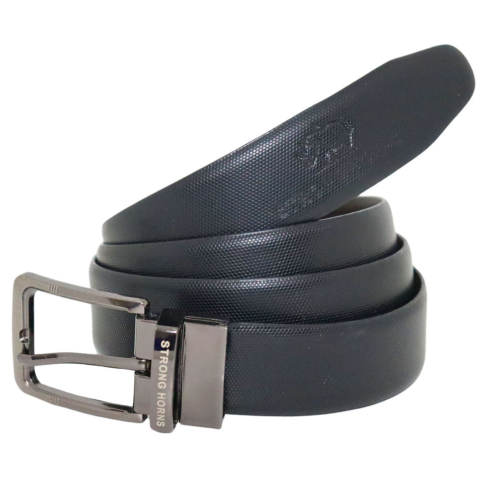 थंबनेल: Strong Horns Reversible Leather Belt for Men with Premium Gift Box