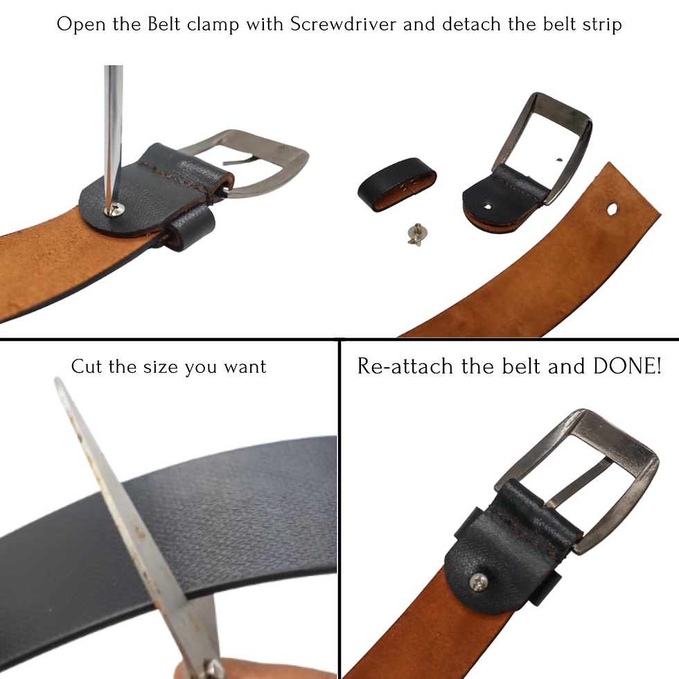थंबनेल: Strong Horns Evans Leather Belt For Men | Mens Leather Belt | Free Size