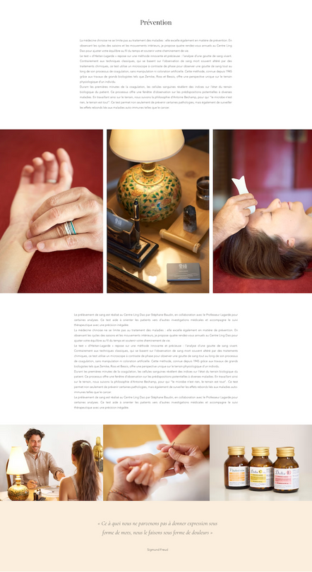 Conception de site internet pour centre de formation en médecine chinoise. Webdesign professionnel pour thérapeutes spécialisés dans le bien-être en Suisse