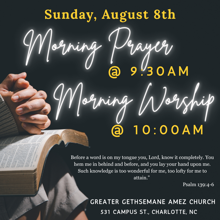 Morning Prayer and Worship
