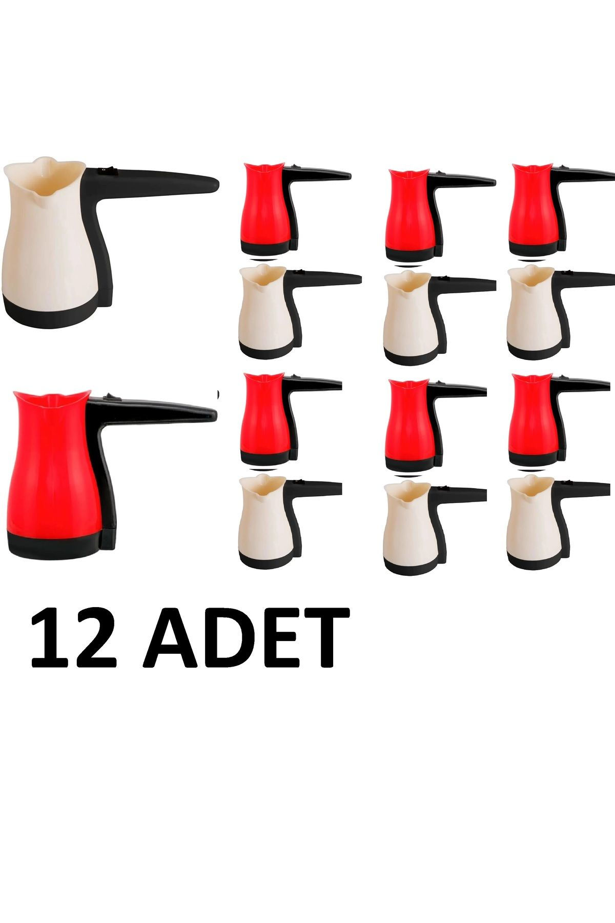 Mupa (12 Adet ) Mc600 Elektrikli Türk Kahve Makinesi 5 Fincan 0,4 Lt