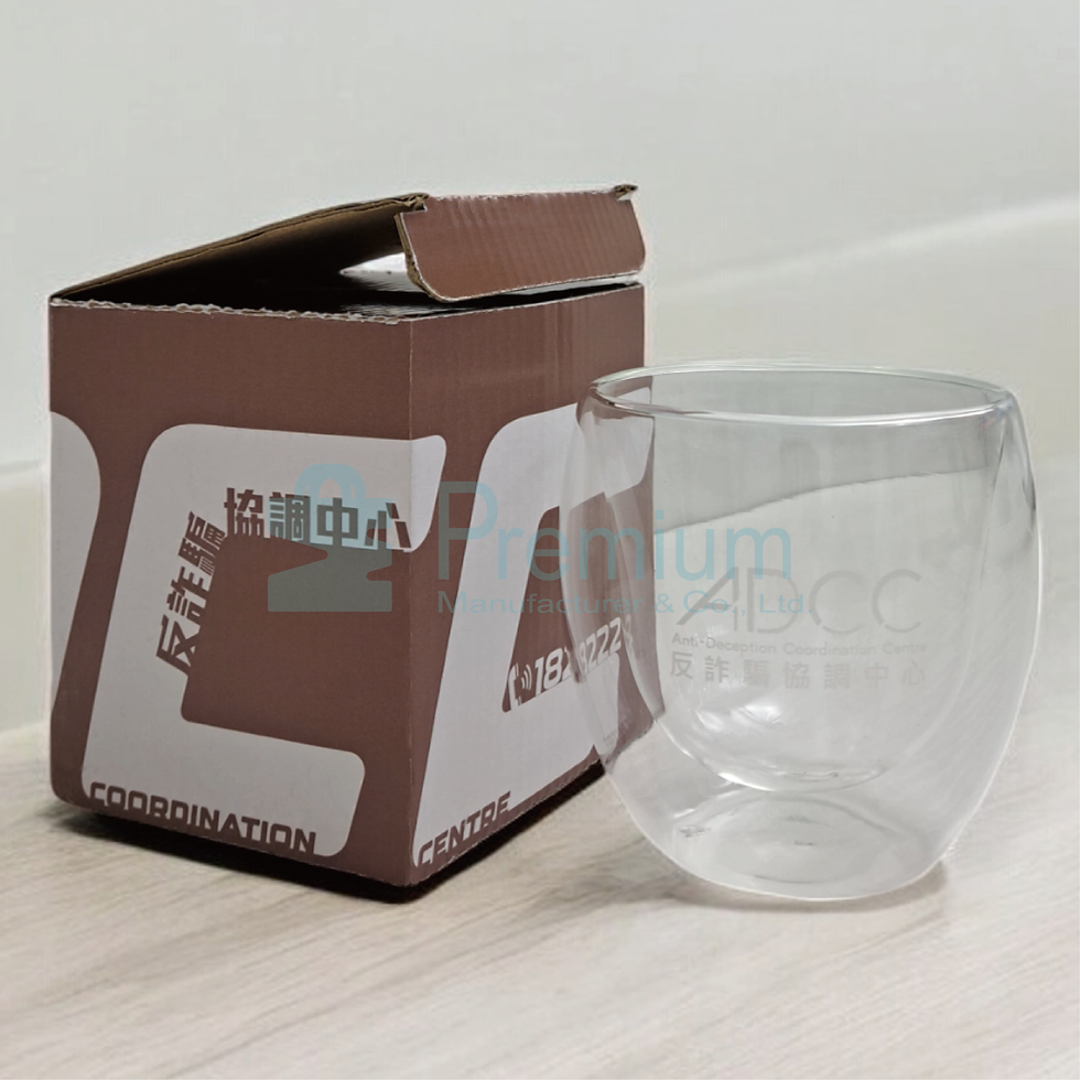 縮圖：玻璃杯+盒 - 反詐騙協調中心 玻璃杯