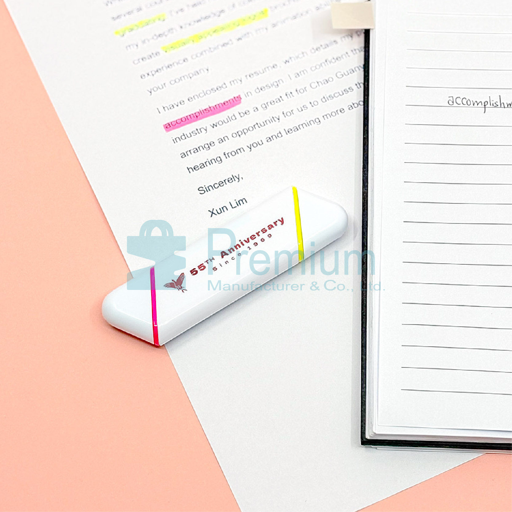 Chan Sui Ki (Lasalle) College 55周年雙頭螢光筆