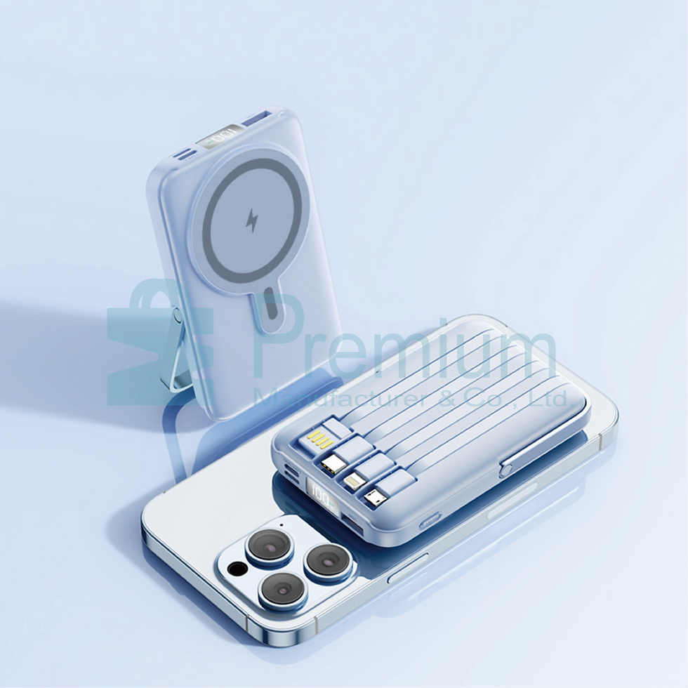 縮圖：藍色 - 磁吸帶線充電寶