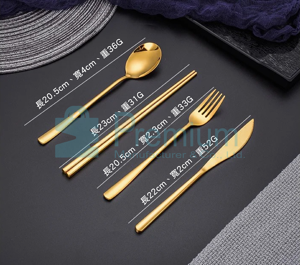 縮圖：尺寸 - 304不銹鋼餐具定制