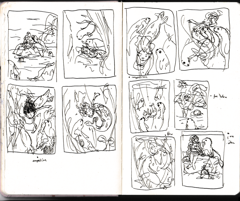 selkie ideas sketches