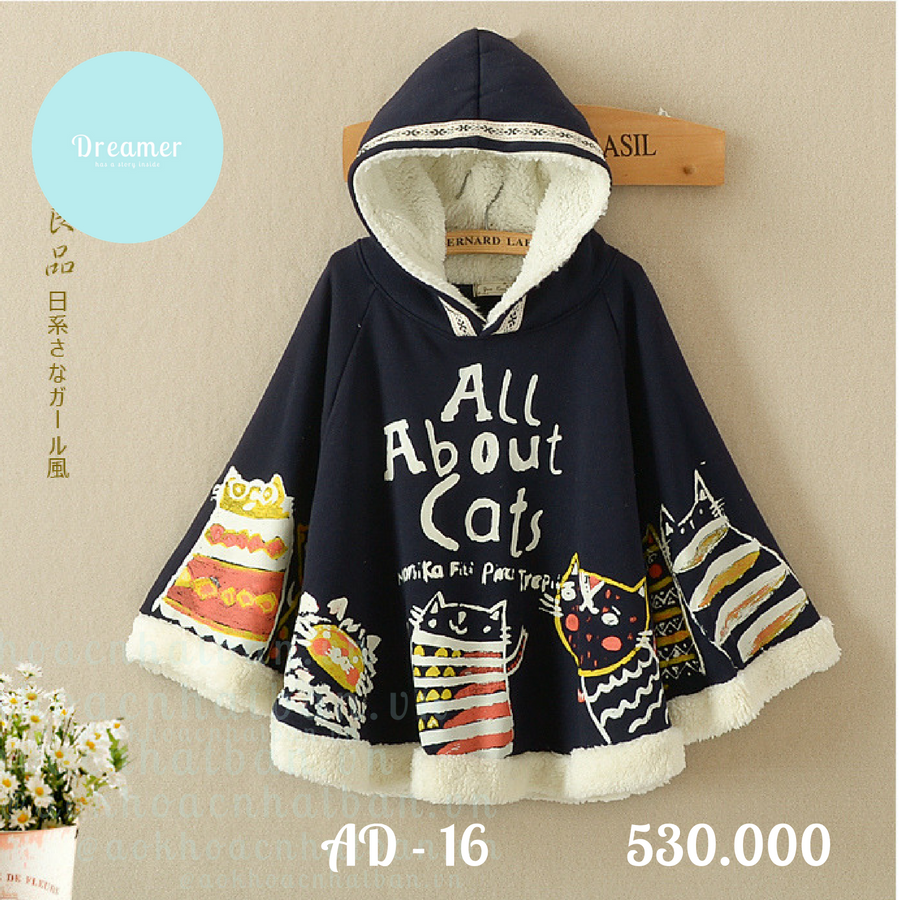 Thumbnail: Áo ấm lót bông, All about cats