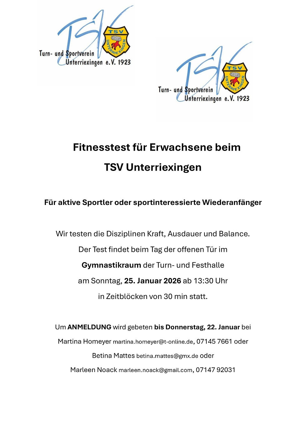 Fitnesstest für Erwachsene