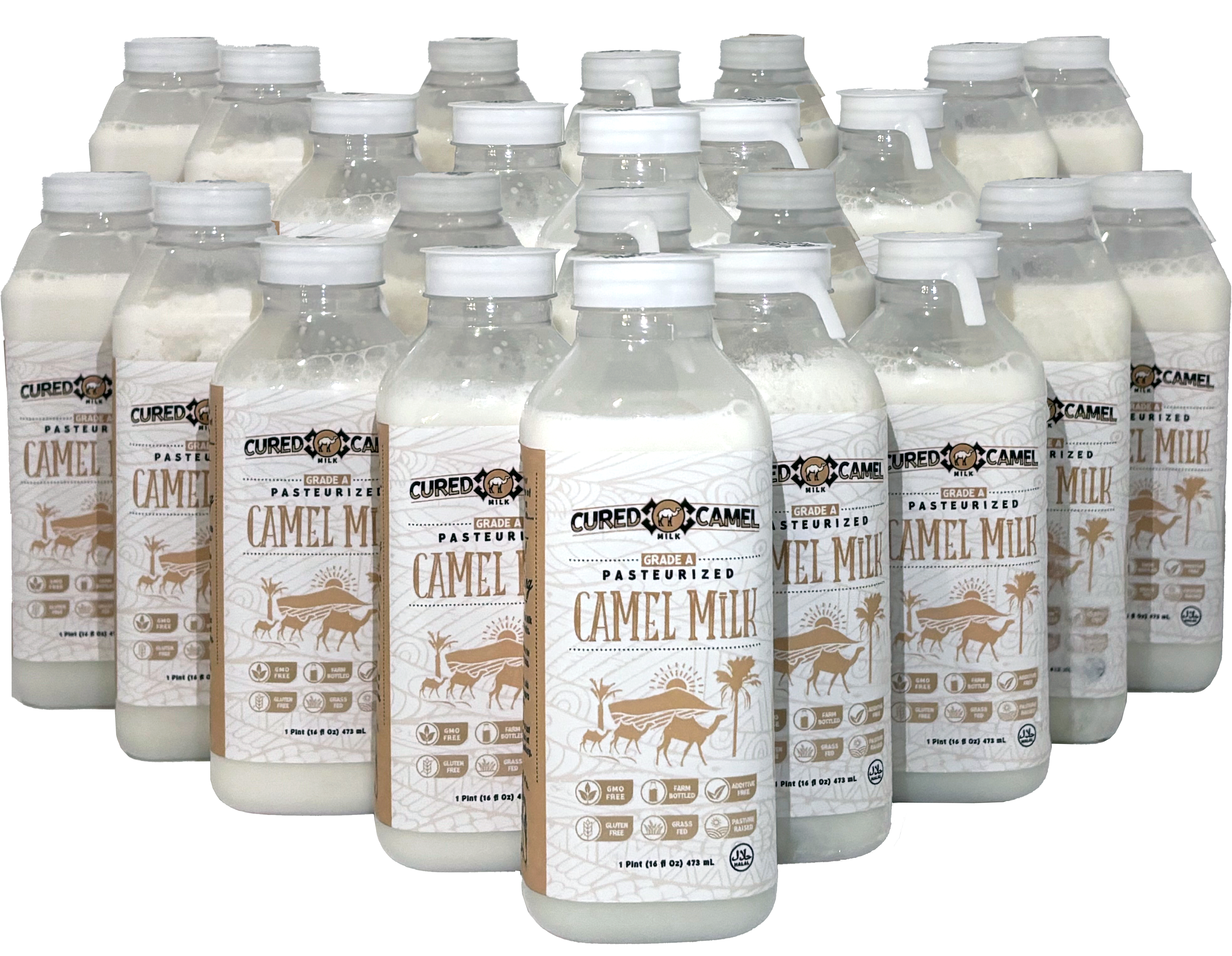 24Ct. Pints of 16oz Camel Milk