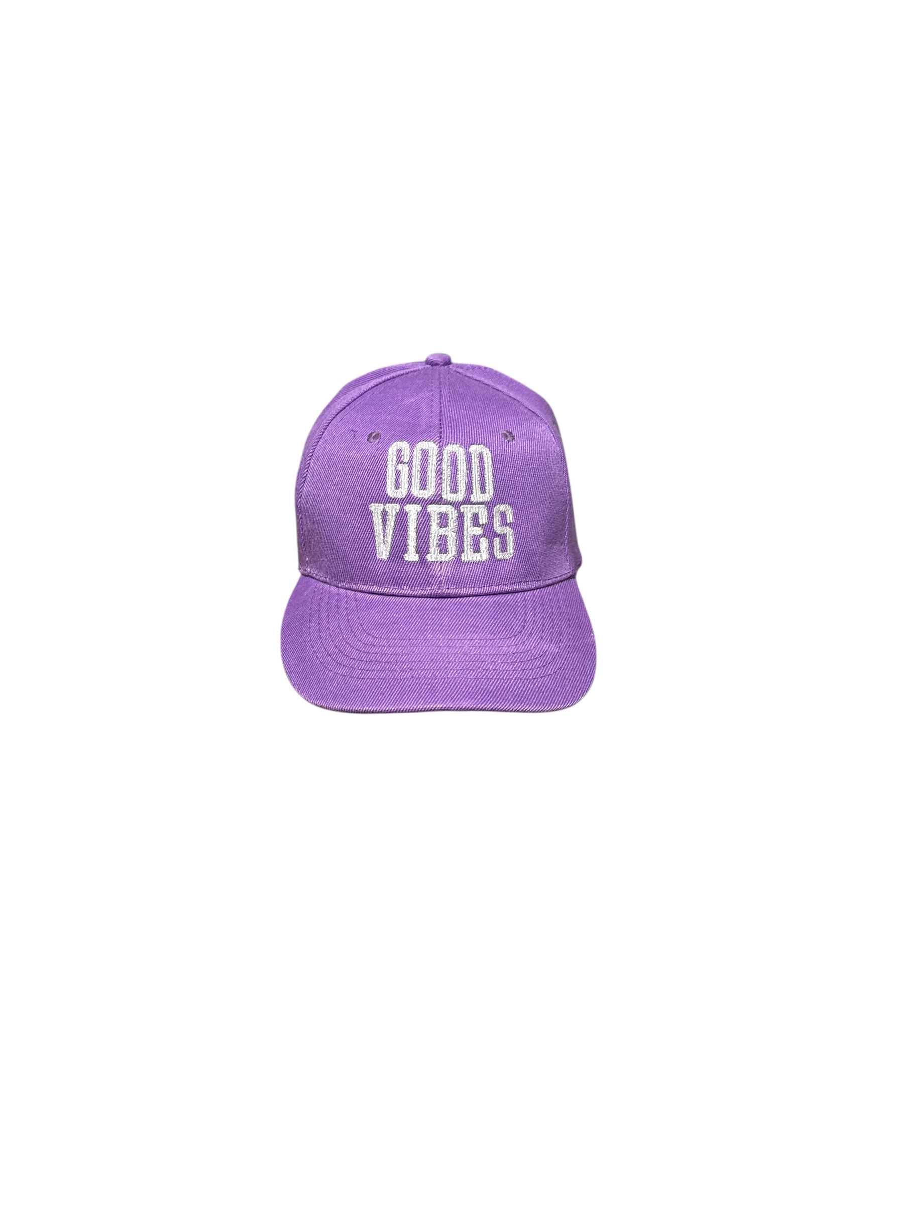 Good Vibes embroidered tucker cap/ Good Vibes custom embroidered baseball cap