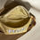 Thumbnail: Large gold embroidered chiffon lettering fanny pack
