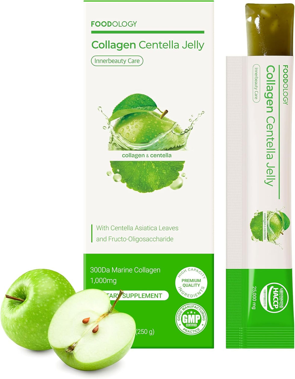 Miniatura: FOODOLOGY collagen centella jelly. (Gelatina de colágeno Centella 10 bolsas.)