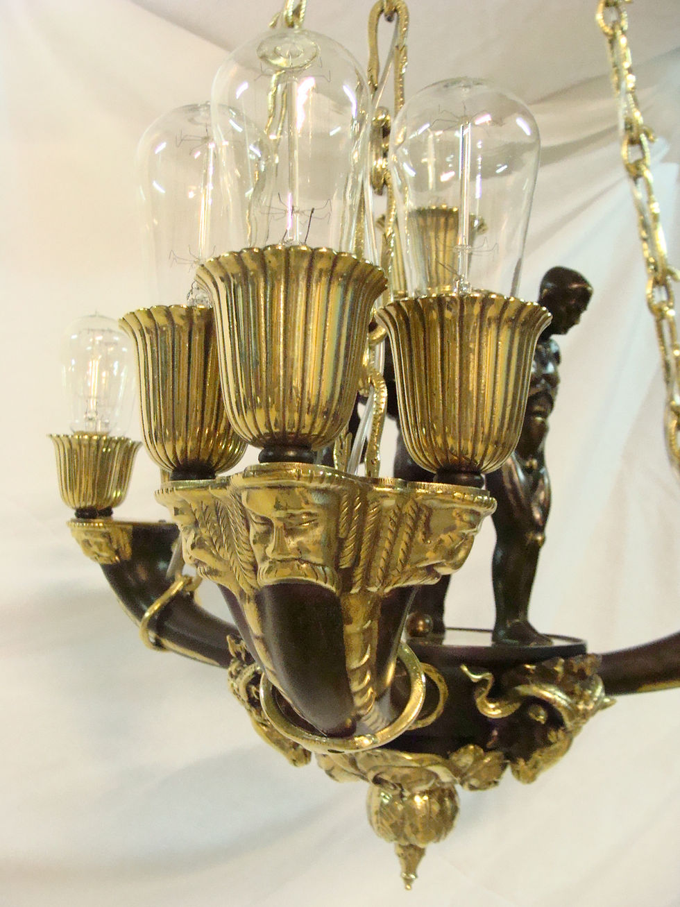 Thumbnail: Bronze Ormolu Chandelier Joseph Hoffmann