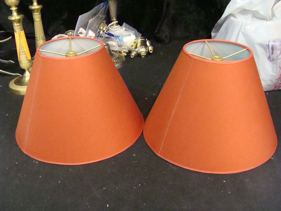 Thumbnail: Restoration of a pair of early electrified 18th. Century candlesticks