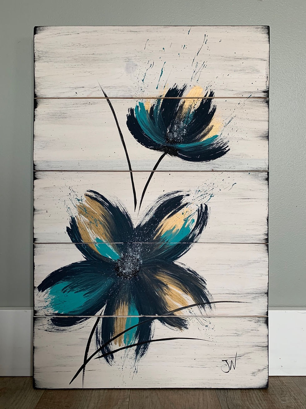 Thumbnail: Brushed Flower: Navy