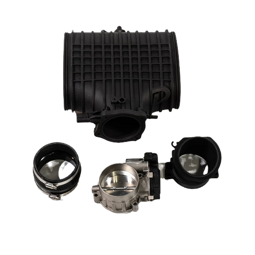Thumbnail: Intake Kit: Dual Reverse Cone Airbox, 93mm Throttle Body, Dundon Center Plenum