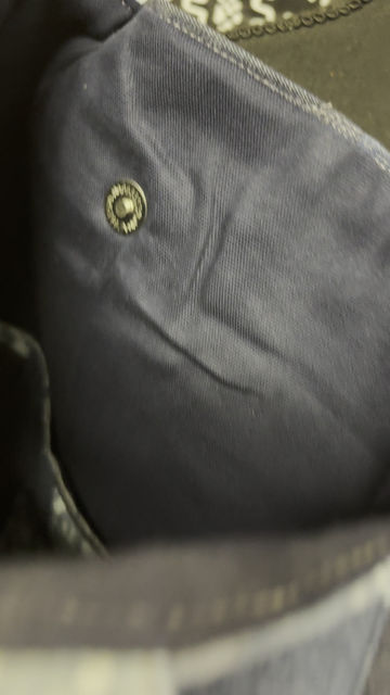Thumbnail: Extra extra large blue jeans patch tote bag