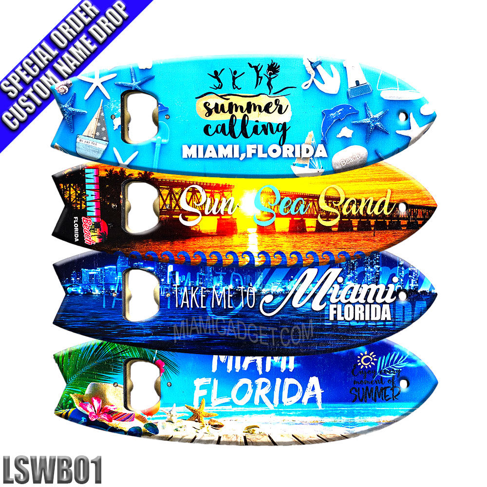 Bottle Opener - Surf Board - 7"