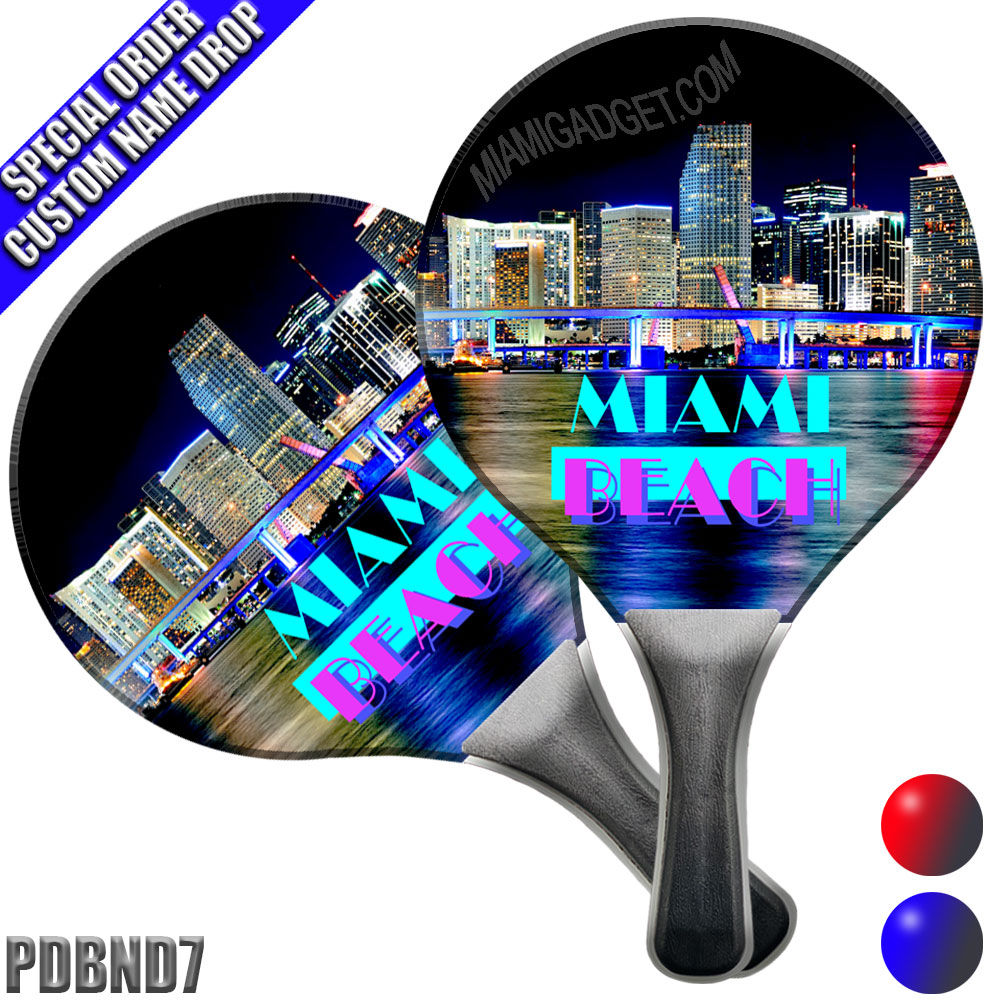 Paddle Ball Set - Name Drop "Miami Beach"