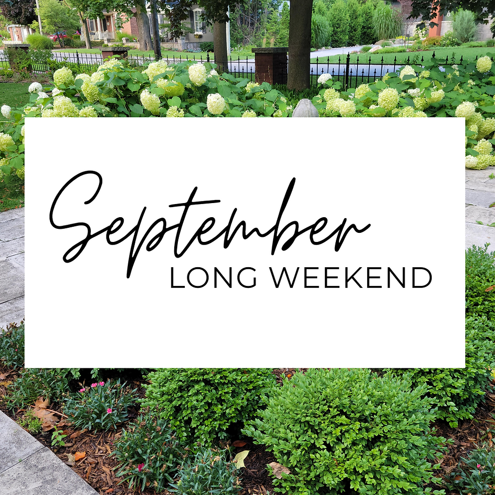 September Long Weekend