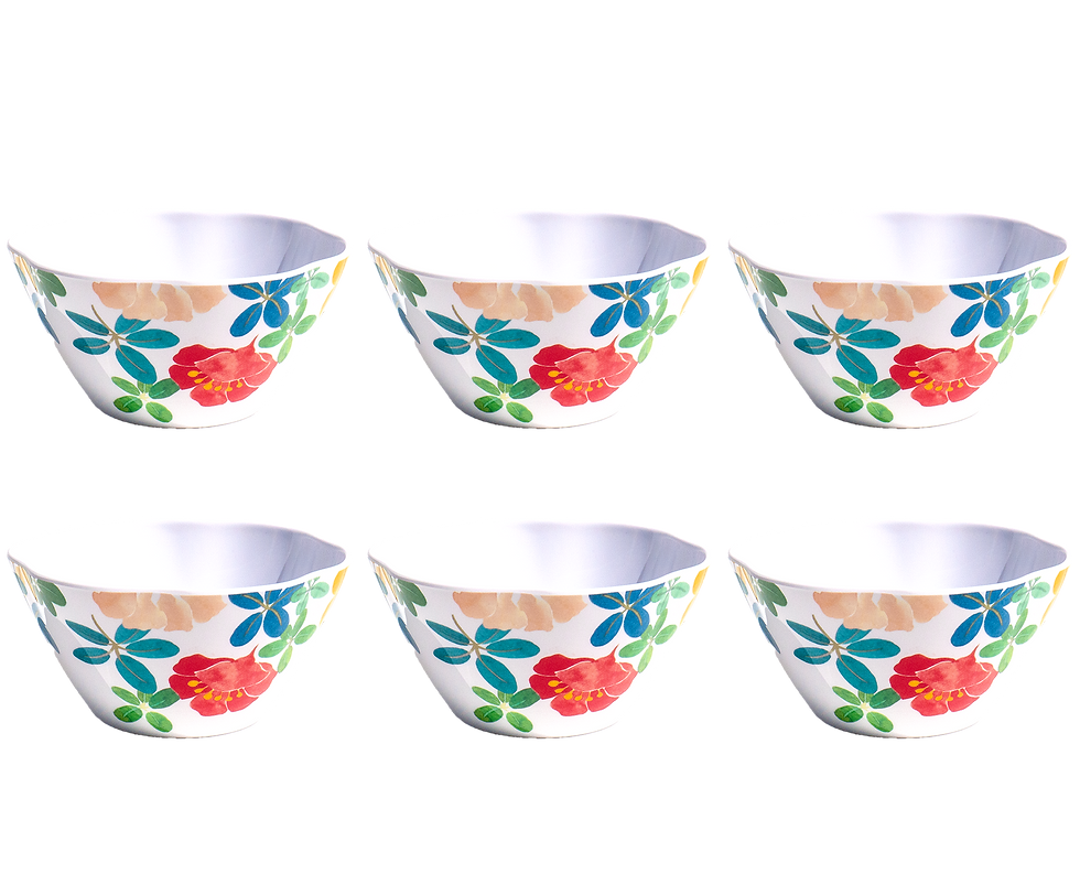 Thumbnail: Audrey Floral Melamine Dinnerware Dinner Plate 10.5"