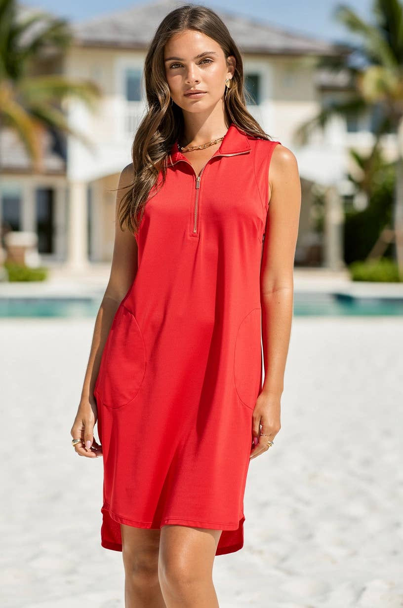 Thumbnail: Solid Everyday Sun-Cool Dress: JET BLACK, M