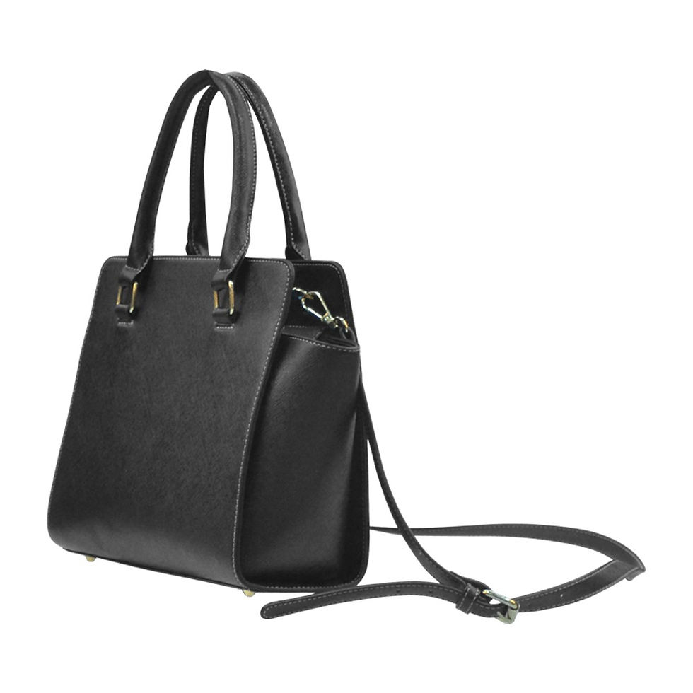 Thumbnail: Zola and Co. Black Purse Rivet Shoulder Handbag (Model 1645)