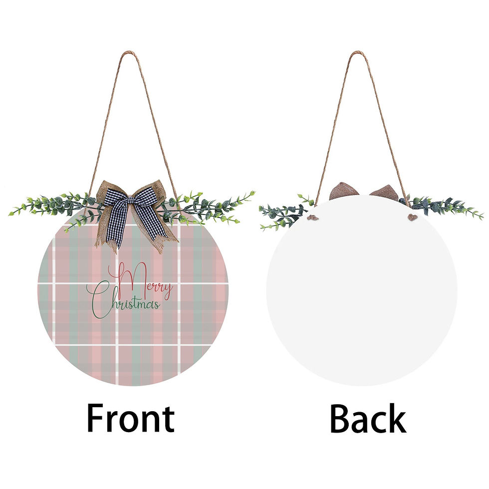 Thumbnail: Round Acrylic Welcome Sign Front for Door Decoration Wall Sign