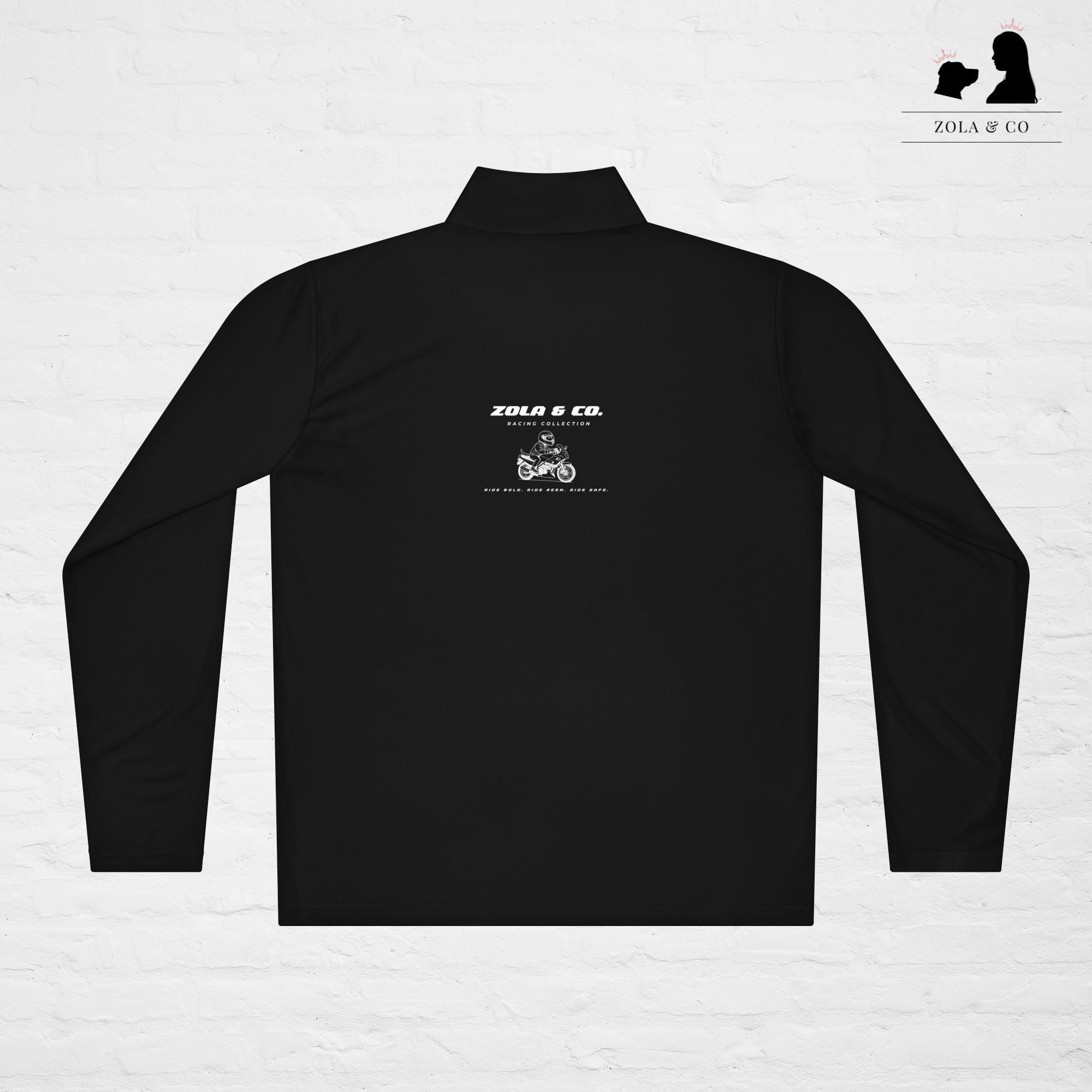 Zola and Co. Racing Lightweight quarter-zip pullover