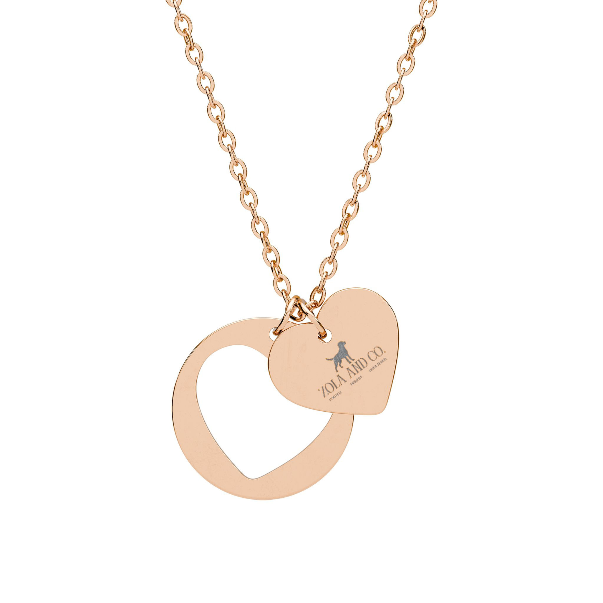 Zola & Co. Heart Cutout Necklace