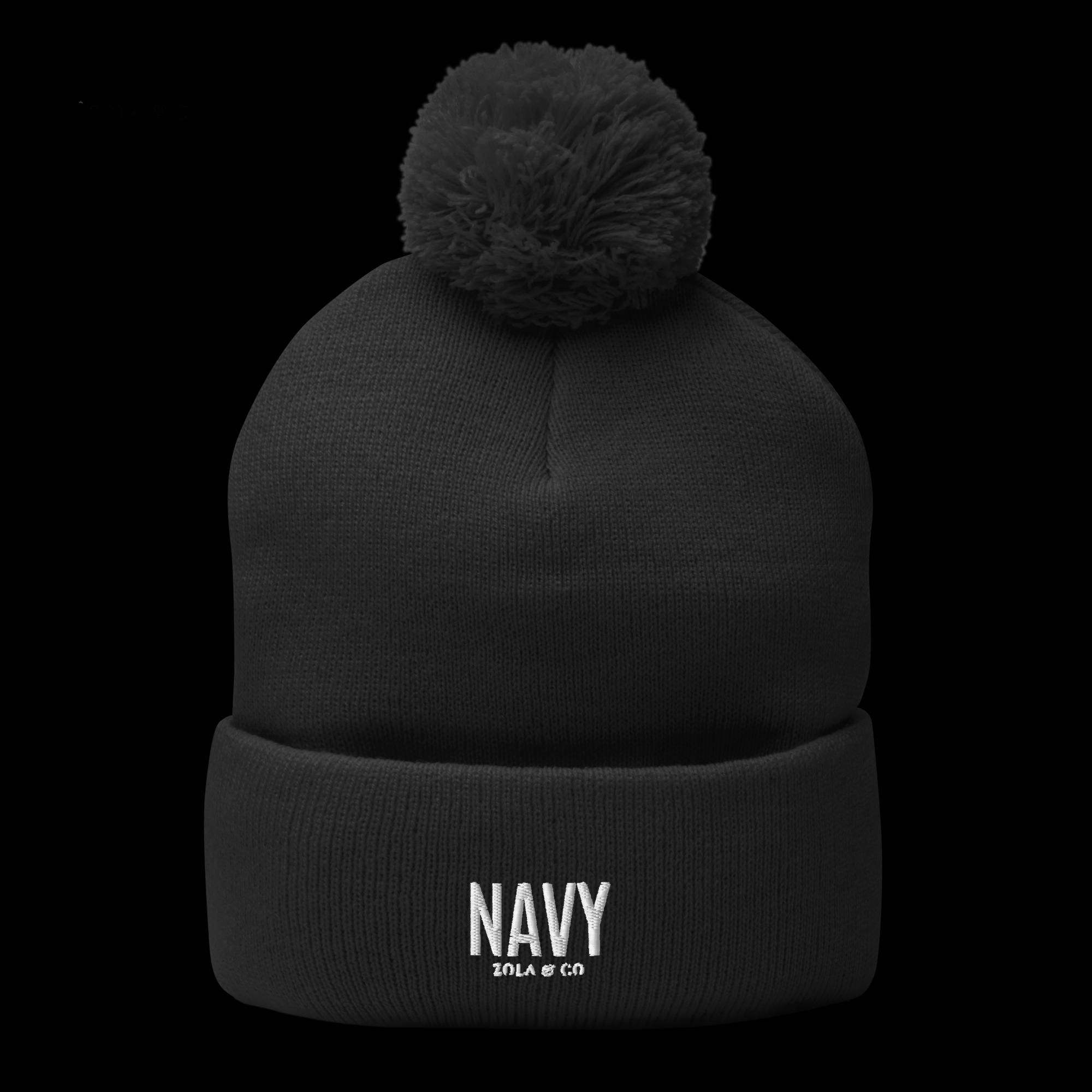 USNA Pom-Pom Beanie | Zola and Co.