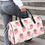 Thumbnail: Zola and Co. Duffle Bag - Strawberries Custom Travel Bag-Large (Black Short Patc