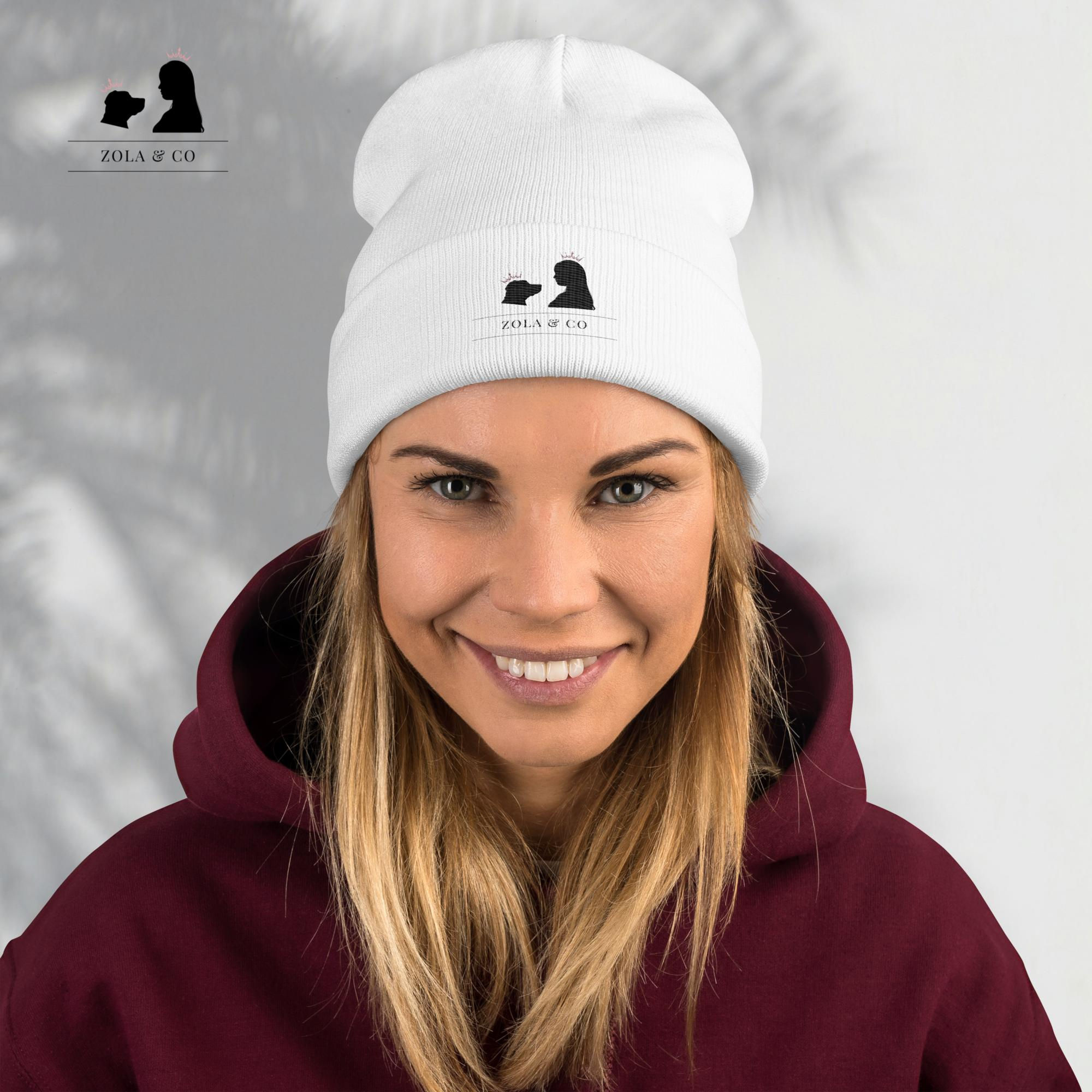 Zola and Co. Embroidered Beanie | Zola and Co.