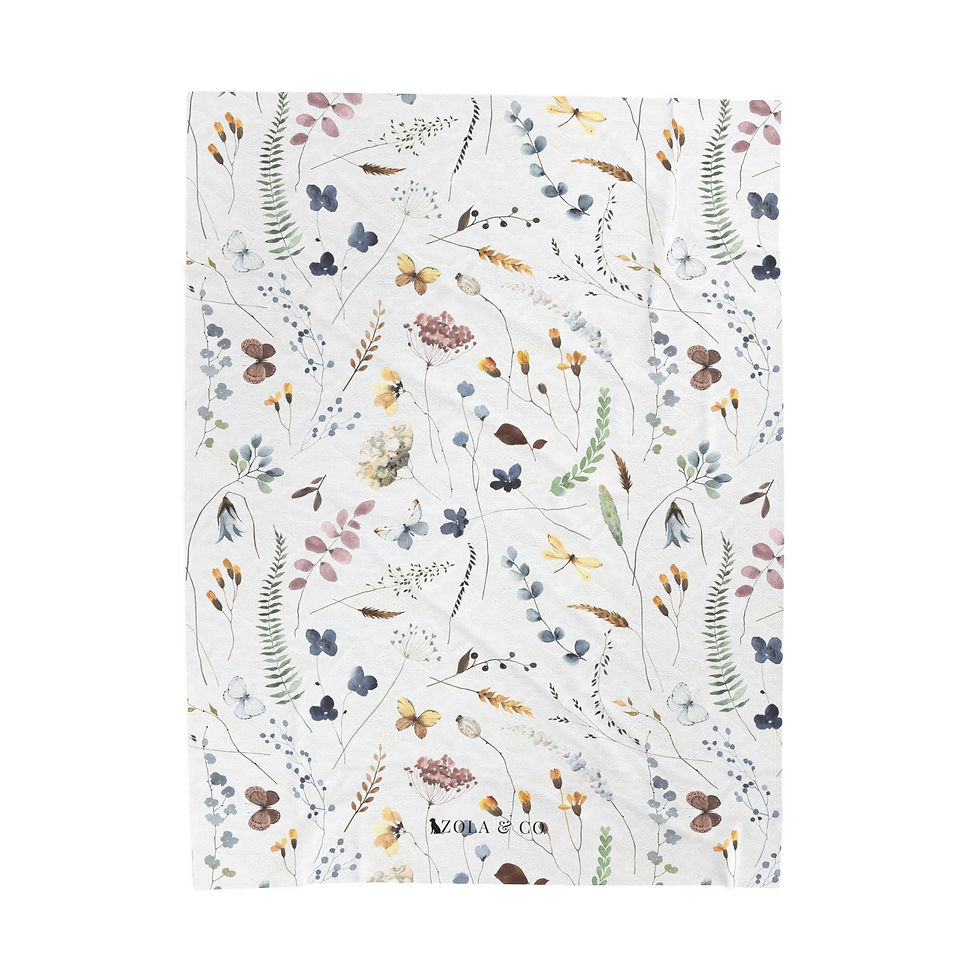 Thumbnail: Cozy Velveteen Plush Blanket | Zola and Co.
