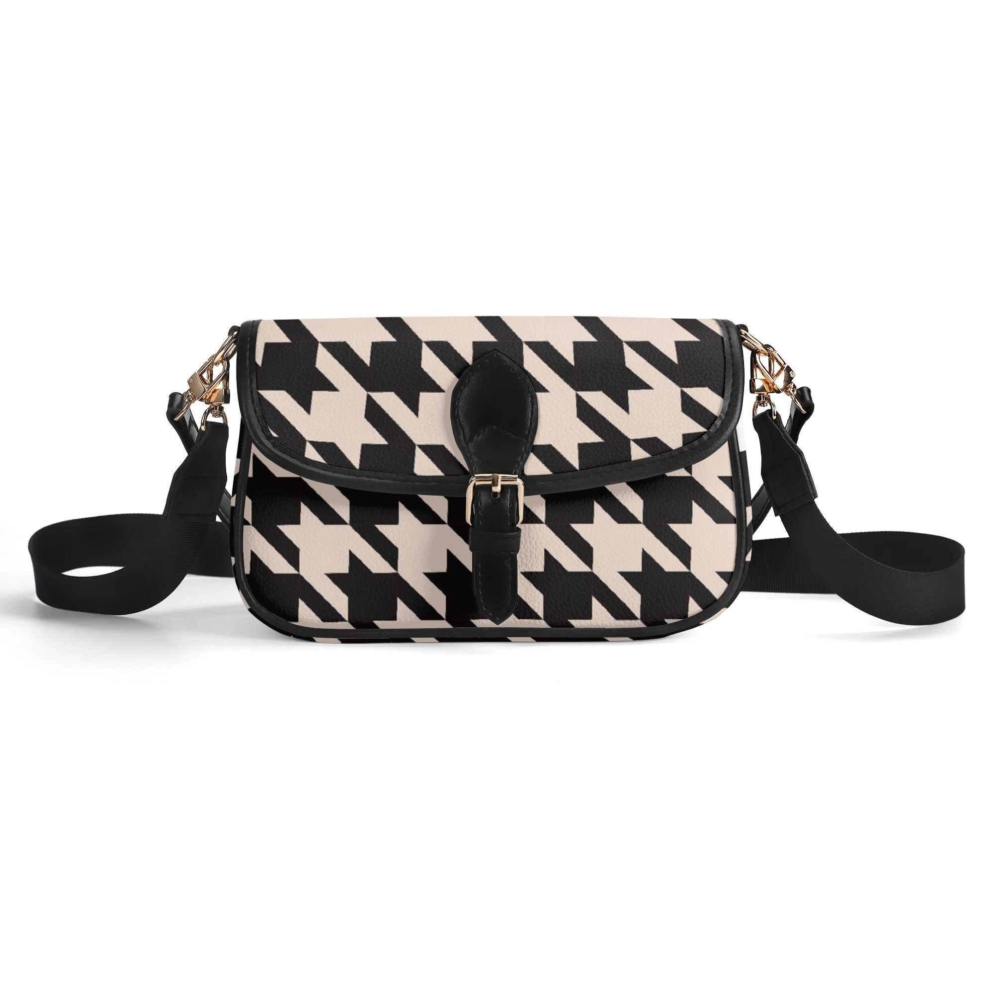 Houndstooth Chain Crossbody Bag Square bag | Zola and Co.