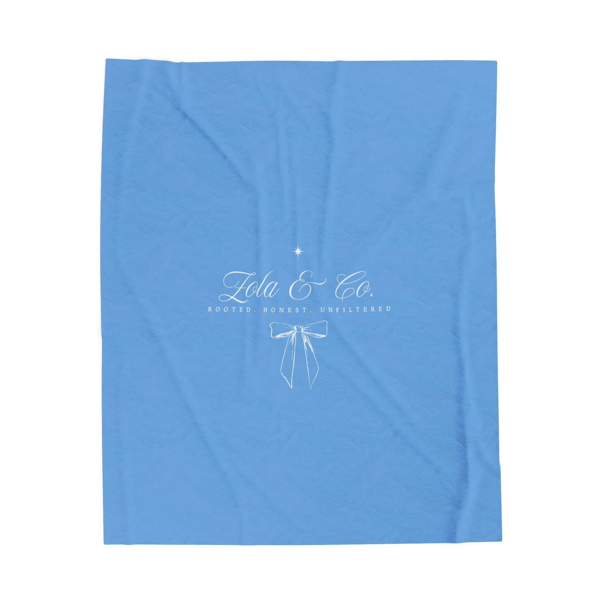 Cozy Velveteen Plush Blanket | Zola and Co.